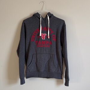 League Gray and Red University of Tampa Hoodie
